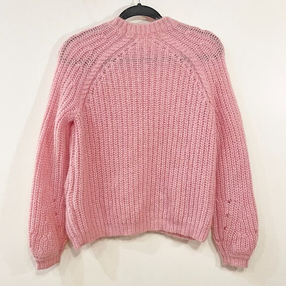 EUC Sézane Dwee Wool Mohair Blend Mockneck Sweater Pink XS - Picture 4 of 8